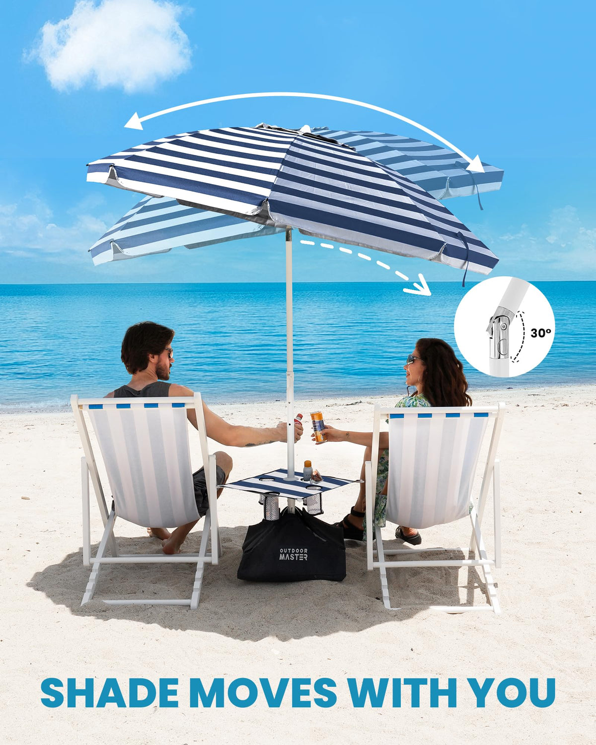 OutdoorMaster versatile use by poolside or patio