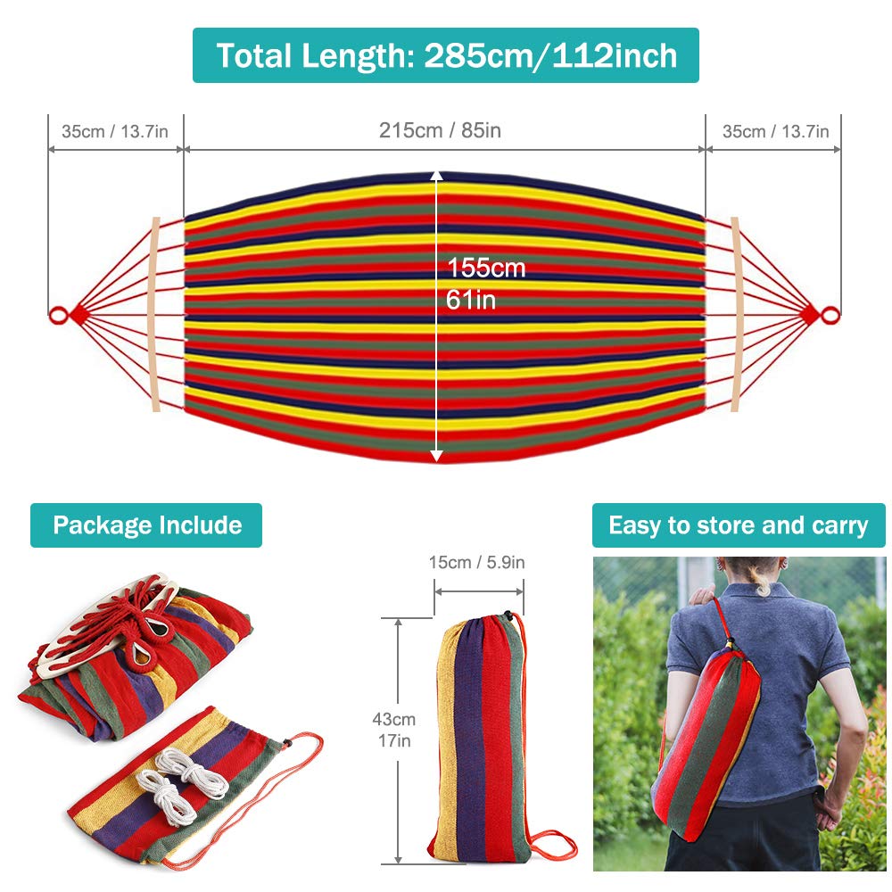 Outerman carry bag with folded hammock illustrates portable travel-ready setup.