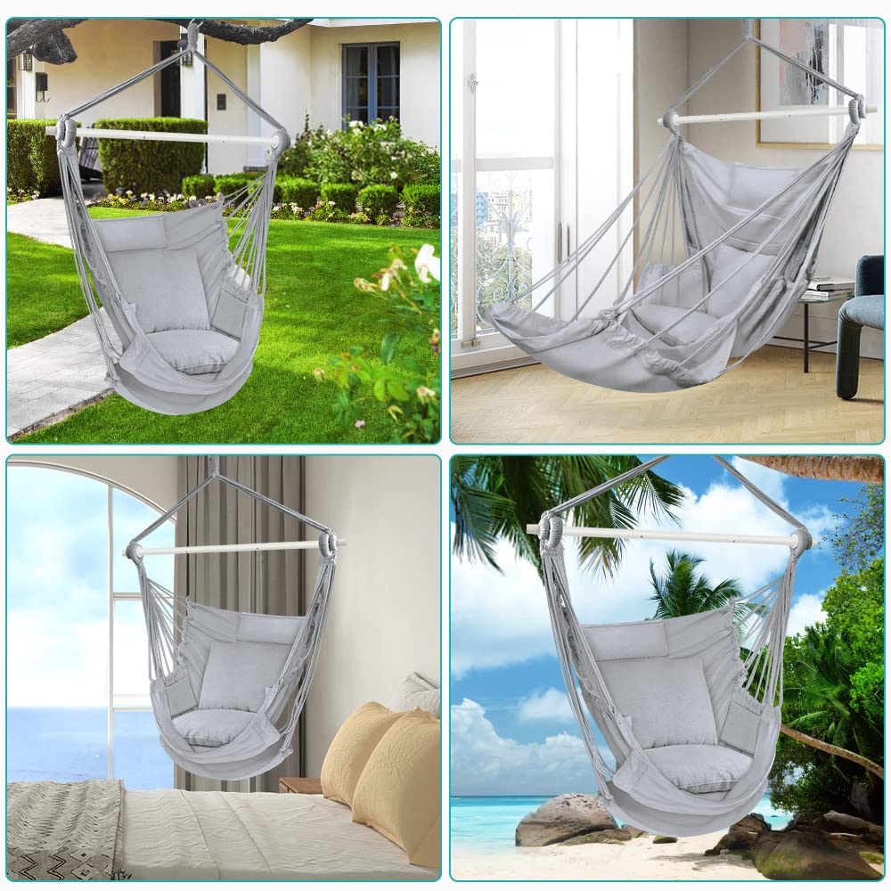 Outerman hammock chair in use beneath a tree for a tranquil retreat
