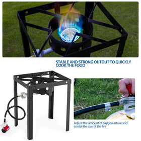 OuterMust CSA-certified regulator ensures safe outdoor cooking.