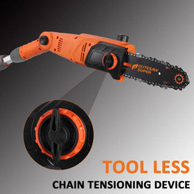 OUTESAWSUPER ergonomic rubber grip for comfortable operation