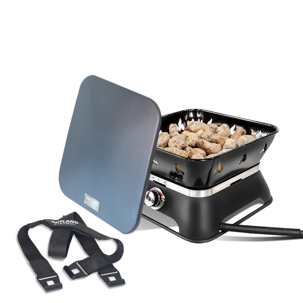 Outland Living Firecube carry kit and cover for portable storage.