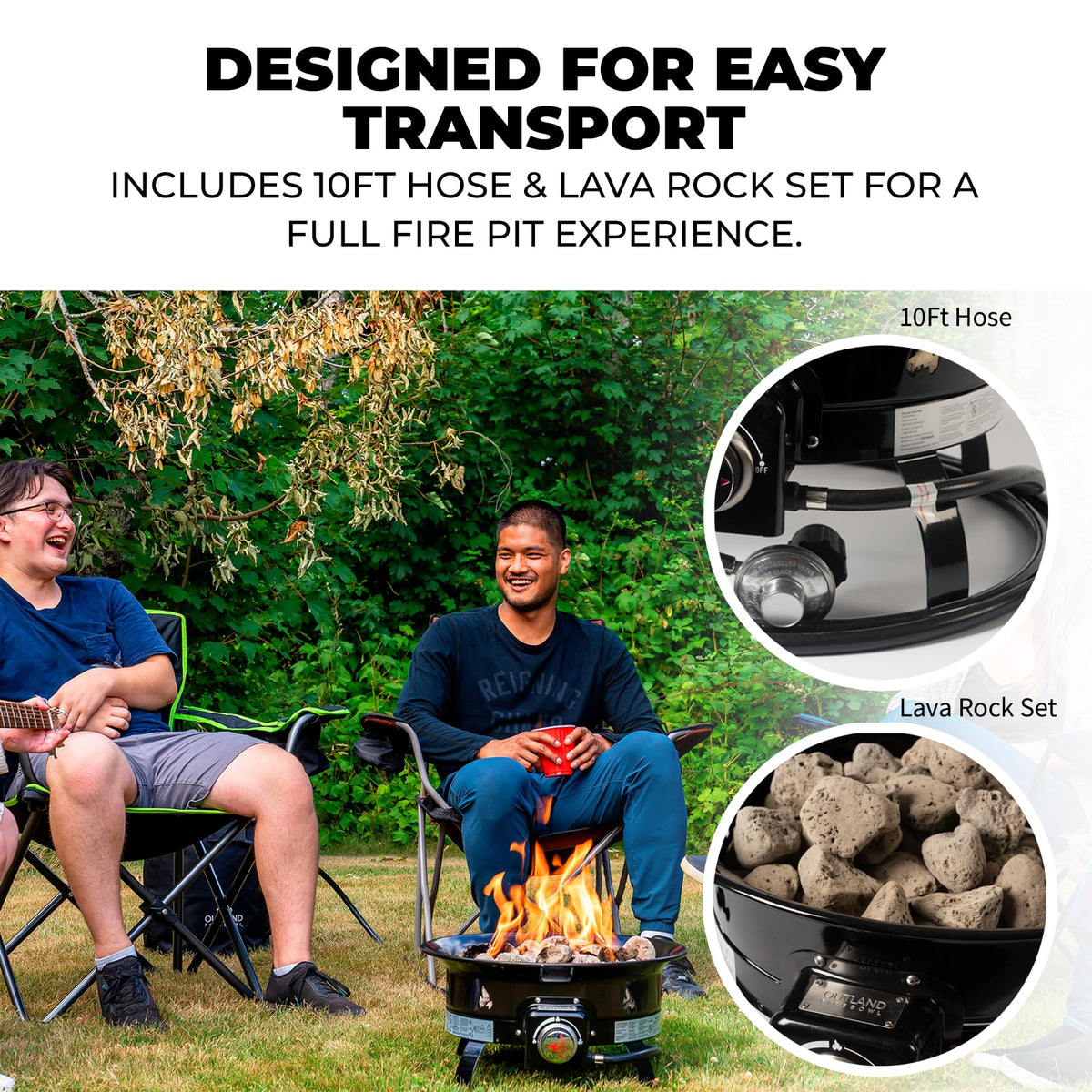Outland carry bag keeps your firepit portable and protected.