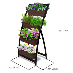 Outland Living sturdy freestanding frame supports soil, water, and plants securely