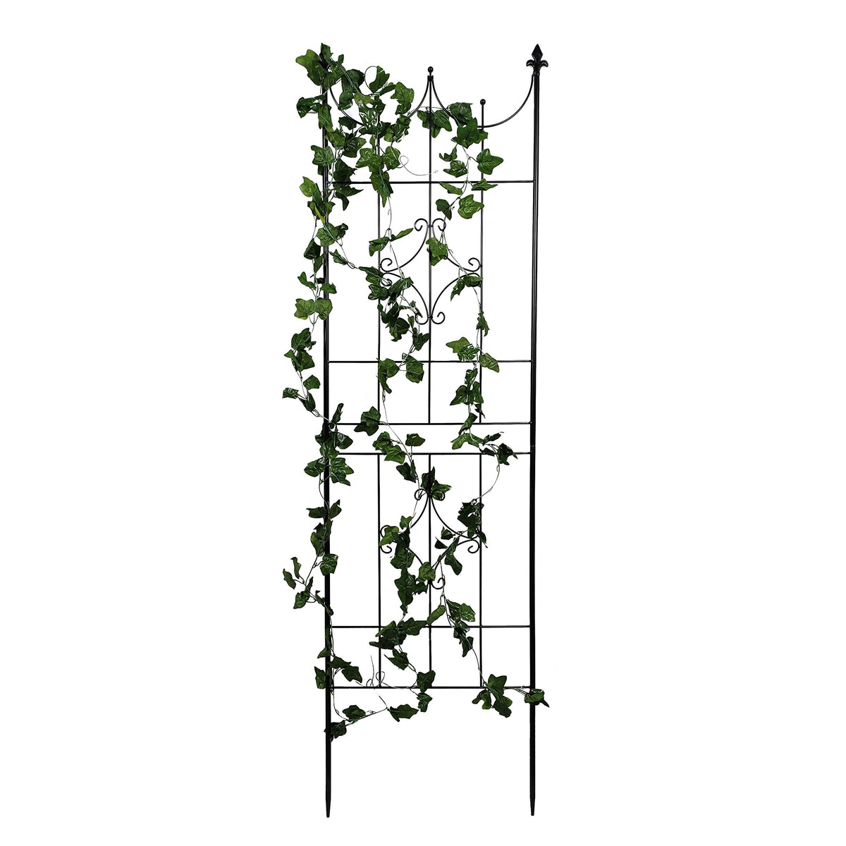OUTOUR garden trellis medieval design spearhead top enhances yard aesthetics.