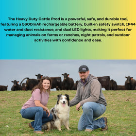 OUTPHORCE USB-C charging keeps the rechargeable cattle prod ready