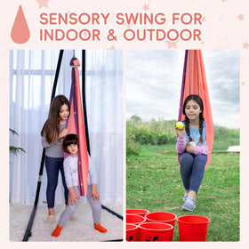 OUTREE Sensory Swing storage bag and hardware for easy assembly and portability