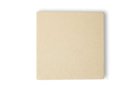 Outset calzone-ready stone tiles for golden-brown edges