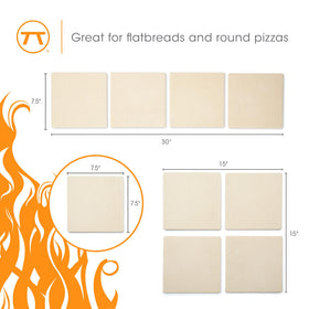 Outset oven and grill ready pizza stone set displayed for cooking versatility