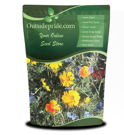 Outsidepride low-growing wildflower seeds create a border bloom with enduring color.