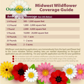 Outsidepride Midwest Wildflower Seed Mix reaches 24–30 inches in height.