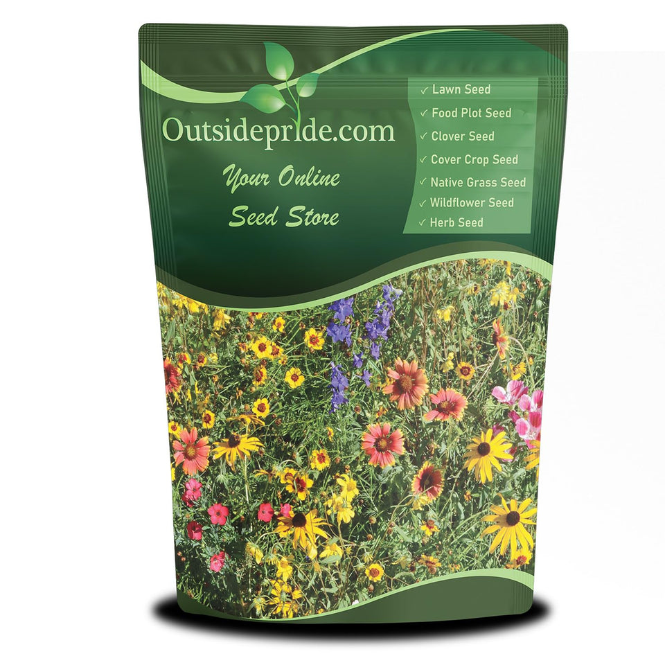 Outsidepride mountain wildflower seed mix bag for high-elevation bloom display.