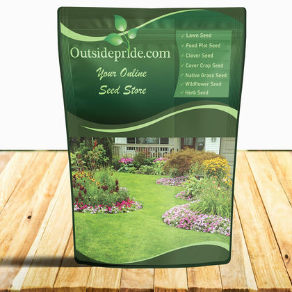 Outsidepride perennial tall native grass seed mix bag front ideal for low maintenance landscapes.