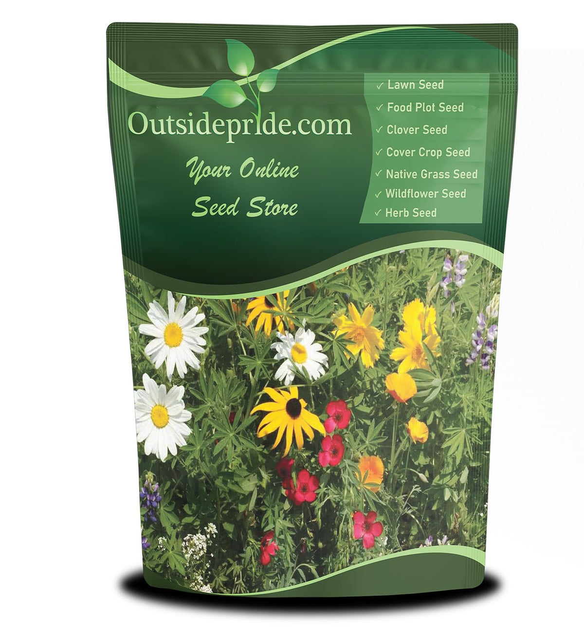 Outsidepride perennial wildflower seed mix in a 1lb package for vibrant garden color.