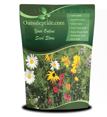 Outsidepride perennial wildflower seed mix in a 1lb package for vibrant garden color.