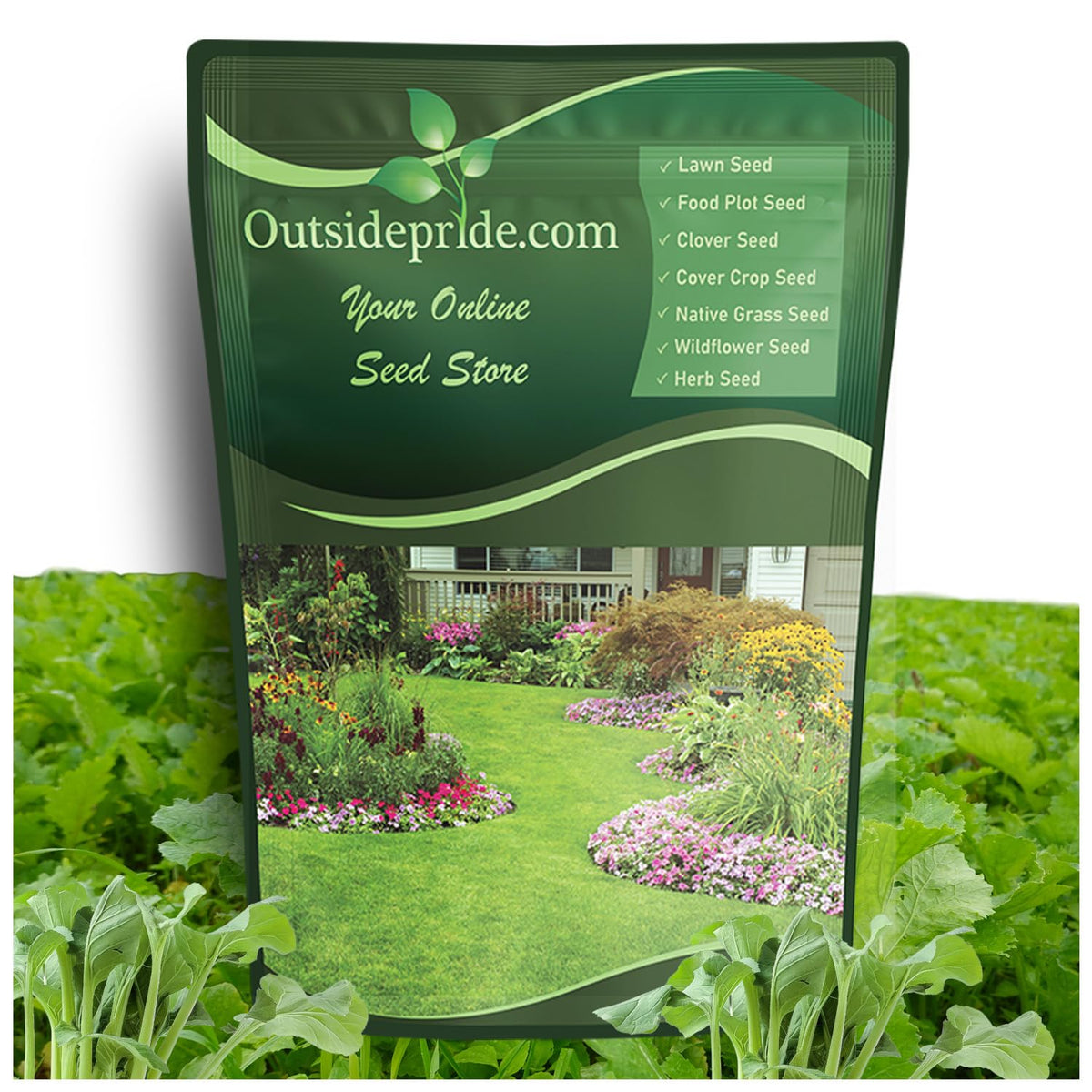 Outsidepride Purple Top Turnip Seeds bag ready for forage production.