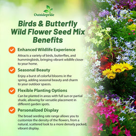 Outsidepride sun-shade-wildflowers thrive across zones 3–10