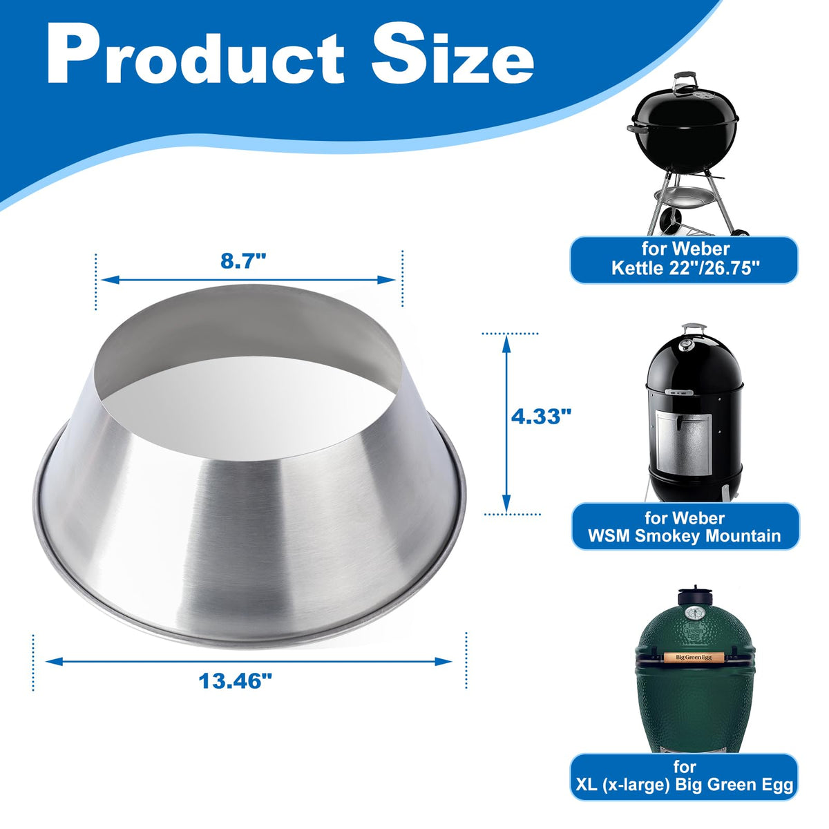 Outspark stainless steel swirl design showcases a durable, seamless one-piece construction.