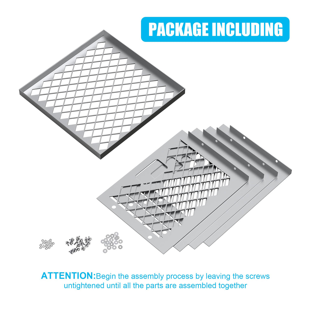 Outspark Charcoal Fire Box Basket 12x12x7.5 inch size fits many offset smokers.