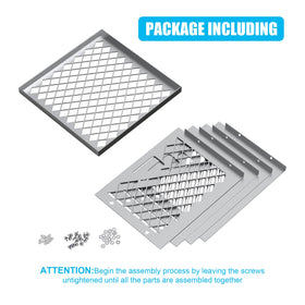 Outspark Charcoal Fire Box Basket 12x12x7.5 inch size fits many offset smokers.