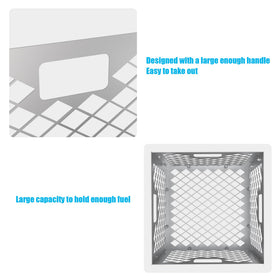 Outspark Charcoal Fire Box Basket extends burn time, supporting longer cooks with fewer refuels.