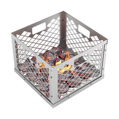 Outspark Charcoal Fire Box Basket fits Oklahoma Joe's offset smoker for even heat and easy loading.