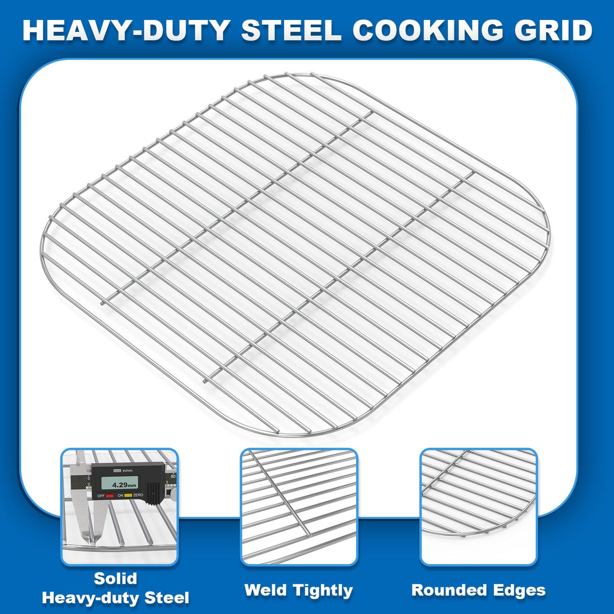 Outspark grid for Americana Sizzler demonstrates even heat and grill marks