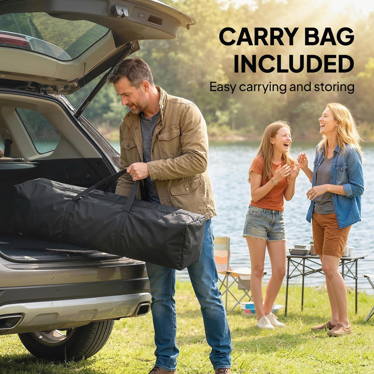 Outsunny 10x11 pop up gazebo car boot storage for easy weekend getaways.