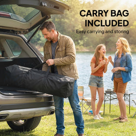 Outsunny 10x11 pop up gazebo car boot storage for easy weekend getaways.