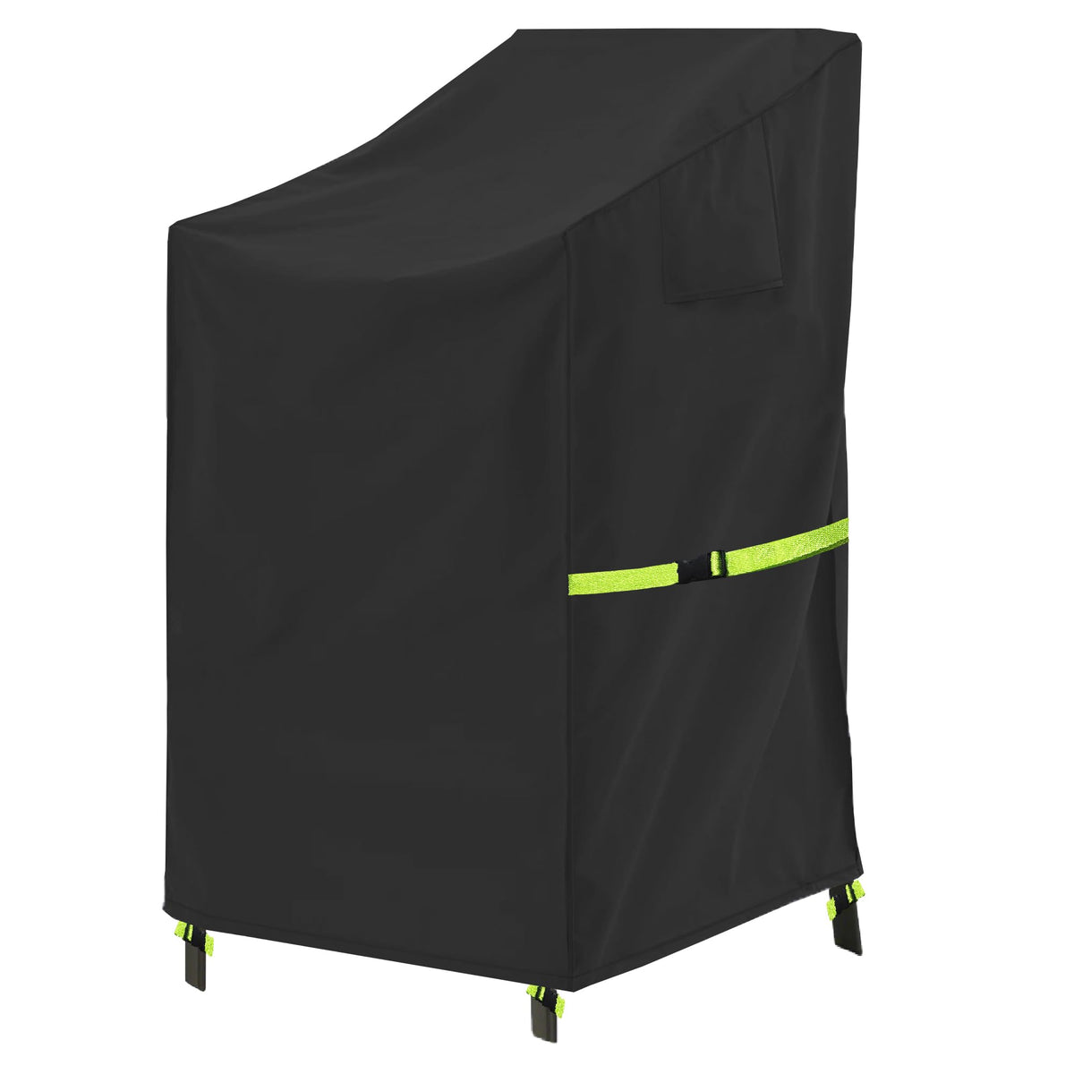 OUTTDID stackable chair cover on chairs providing secure outdoor protection