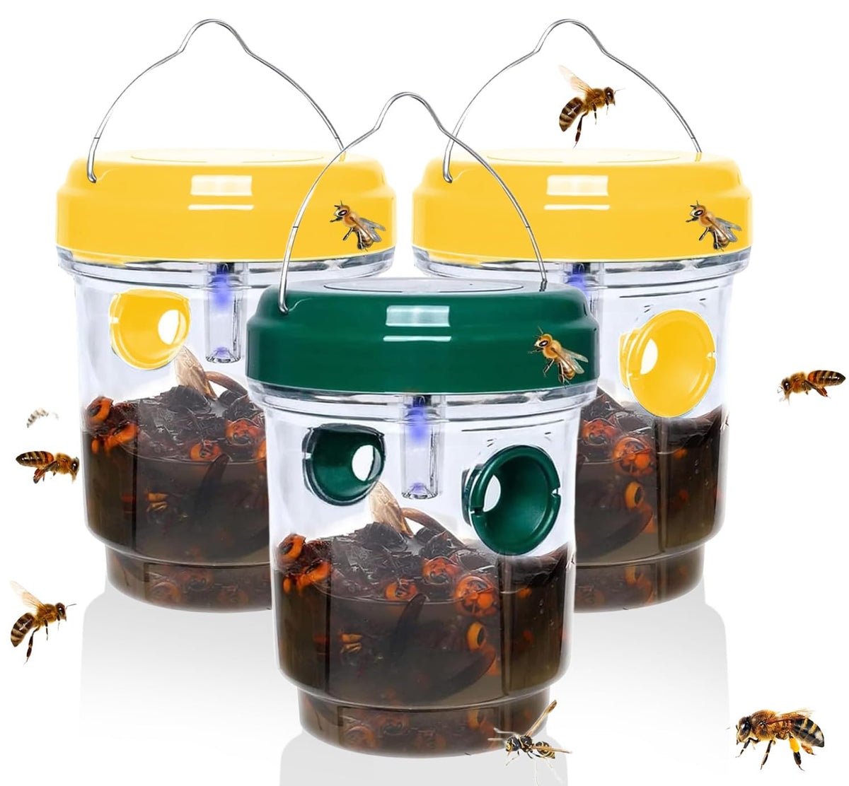 Outtkitywi Wasp Trap cap assembly for quick outdoor setup