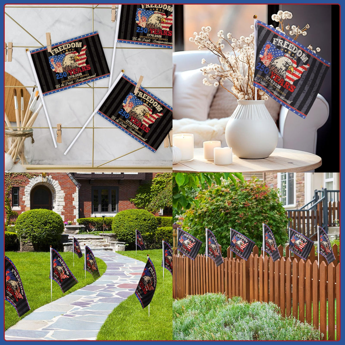 Outus flag set ready to decorate parties and events.