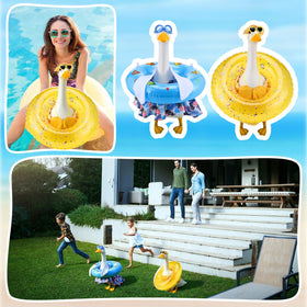 Outus hawaiian-summer-garden-goose enhances yard decor for outdoor gatherings.