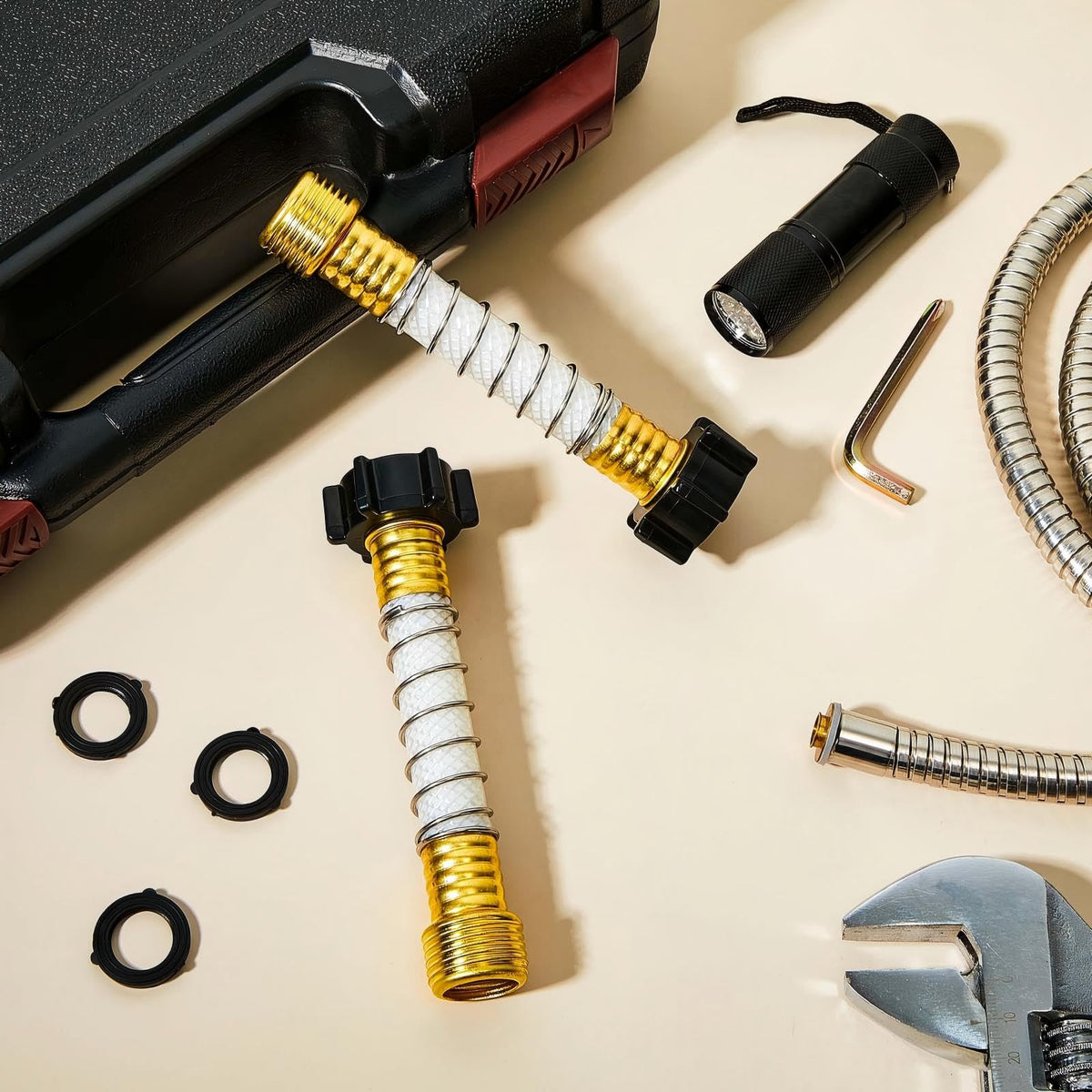 Outus multi-use hose protector for garden, RV, and camping setups.