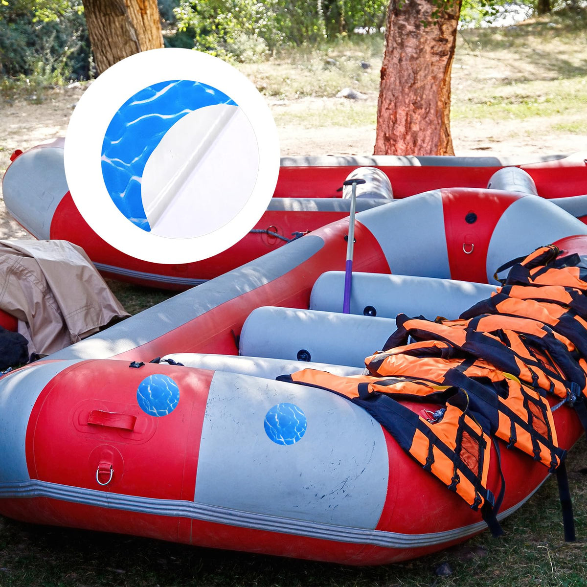 Outus multi-use patch kit suitable for tents and pool gear.