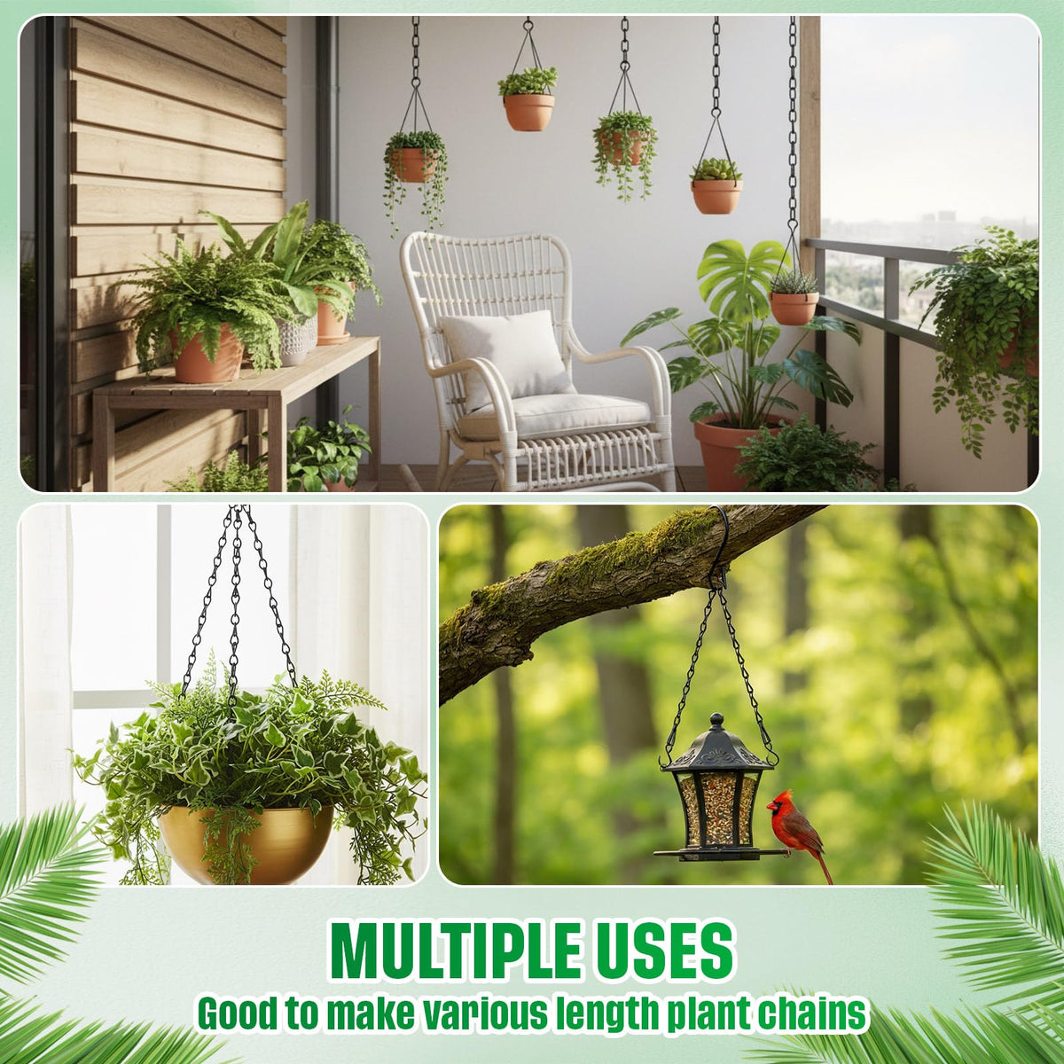 Outus outdoor indoor hanging chain setup enabling flexible decor placement