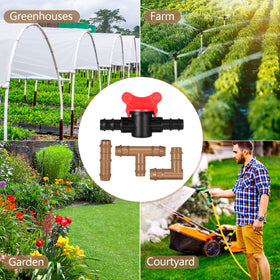 Outus packaging shows a complete kit suitable for garden, greenhouse, and patio.