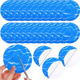 Outus pool patch kit with 24 patches for quick above-ground pool repairs.