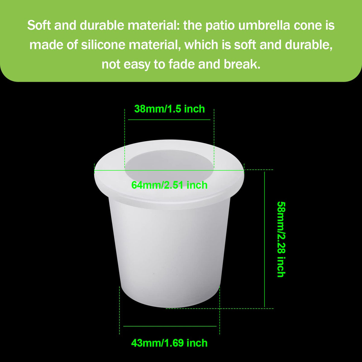 Outus silicone stabilizer sleeve protects your table surface from scratches.