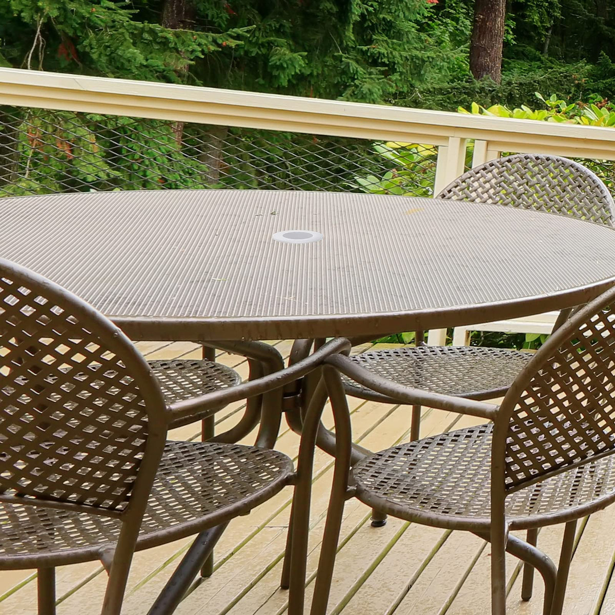 Outus transparent wedge pack blends with furniture for discreet support.