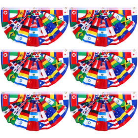 Outus world flags banner collection with 36 flags for events.