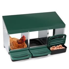 Outvita nesting box side view with durable galvanized steel for outdoor use.