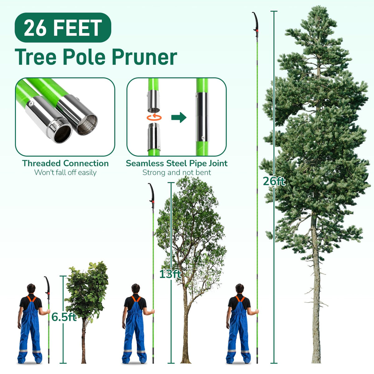 Outvita safety gloves and sleeve protect hands during pruning.