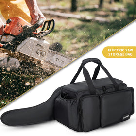OUUTMEE chainsaw case cushioned handle eases transport.