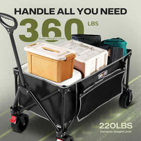 Overmont front brake and swivel wheels for precise control on uneven surfaces.