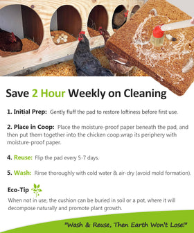 OVESD all-in-one coop set includes pads, liners, and brush.