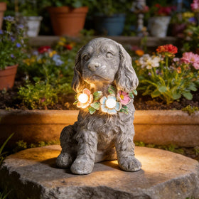 Ovewios dog memorial statue ideal for birthdays or housewarmings.