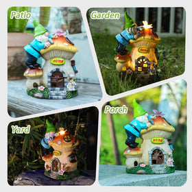 Ovewios gnome decor ideal for porch, balcony, or entryways