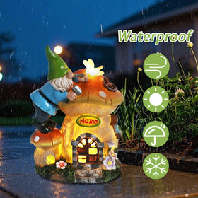 Ovewios compact outdoor gnome statue sized 5-31x7-48 inches