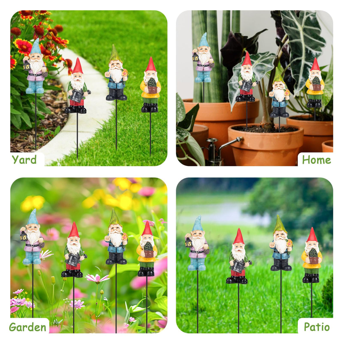 Ovewios gnome set makes a thoughtful gift for garden lovers.